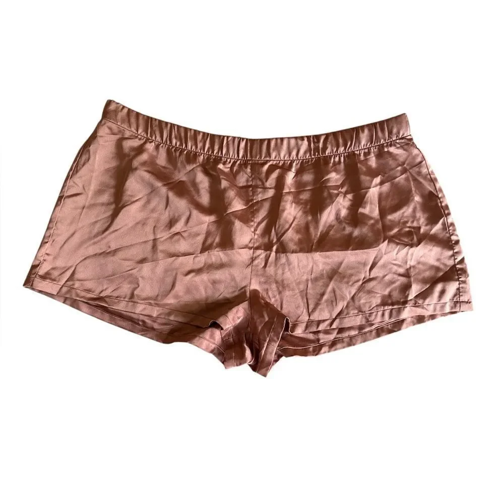 Show Me Your MuMu Copper Satin Pajama Set size XXL Missing tag